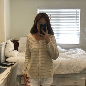 Stripped neutral cardigan